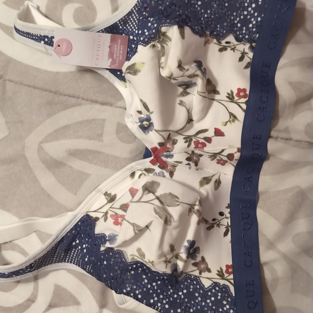 Cacique Unlined Full Coverage No-Wire Bra